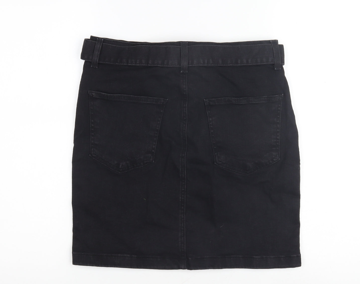 Desires Women's Black Pencil Denim Skirt, Size 14