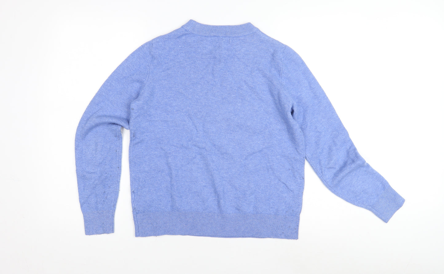 Marks and Spencer Women's Blue Cashmere Blend Pullover Jumper S