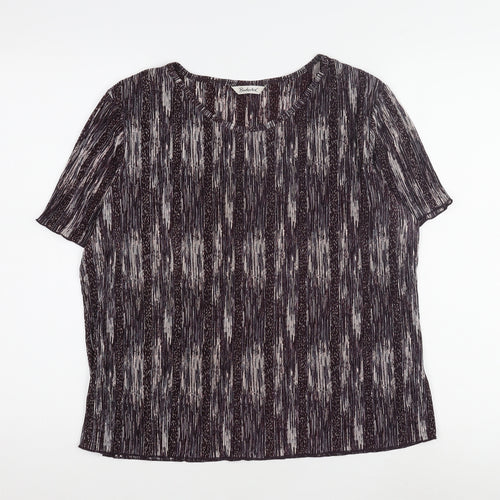 Berkertex Women's Multicoloured Striped Top Size 16
