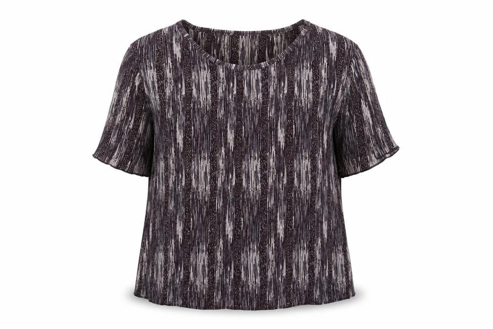 Front view of Berkertex Women's Multicoloured Striped Top, size 16