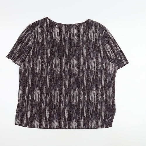 Berkertex Women's Multicoloured Striped Top Size 16