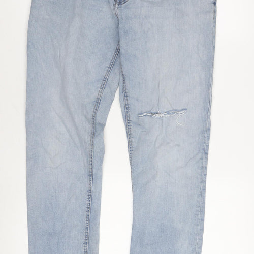 George Men's Blue Slim Jeans, Size 34