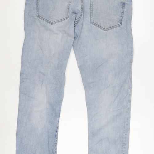 George Men's Blue Slim Jeans, Size 34