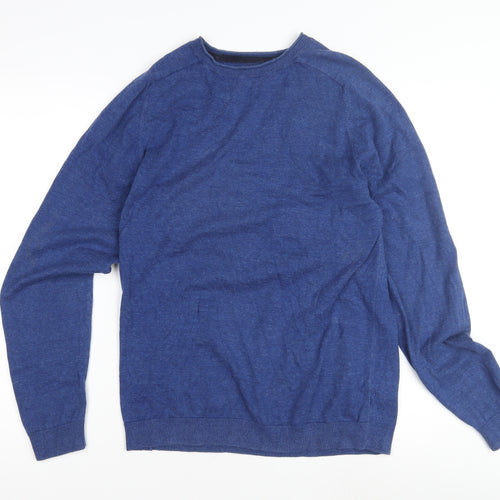 Next Women's Blue Crew Neck Pullover Jumper Medium