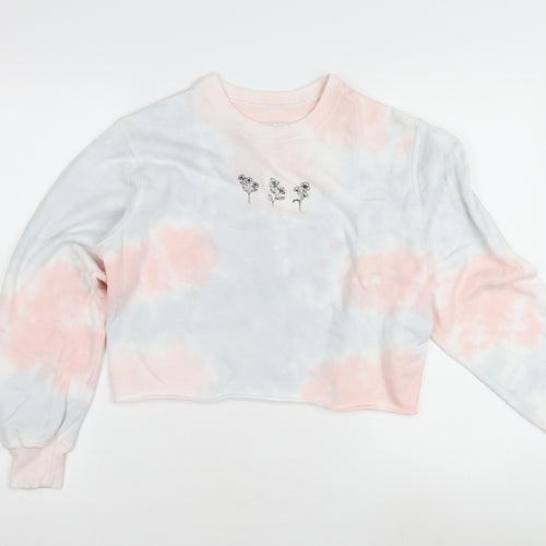 Hollister Women's Multicoloured Tie-Dye Pullover Sweatshirt 2XS
