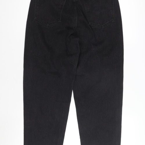 PrettyLittleThing Women's Black Mom Distressed Jeans Size 8