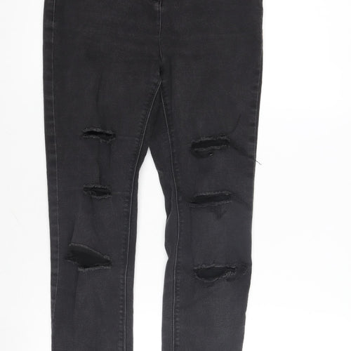 Denim Women's Black Distressed Skinny Jeans Size 10
