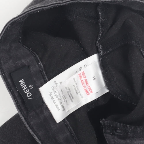 Denim Women's Black Distressed Skinny Jeans Size 10