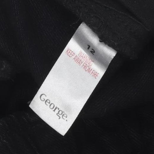 George Women's Black Joggers Elastic Waist Size 12