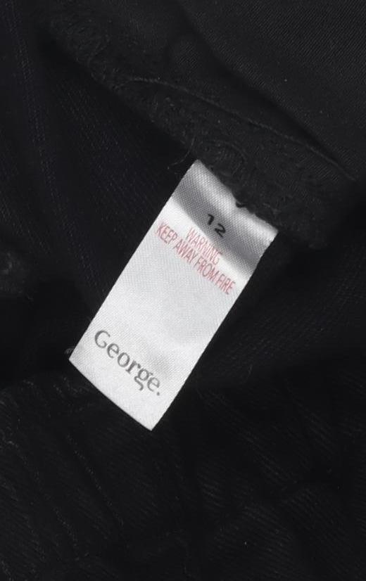 George Women's Black Joggers Elastic Waist Size 12