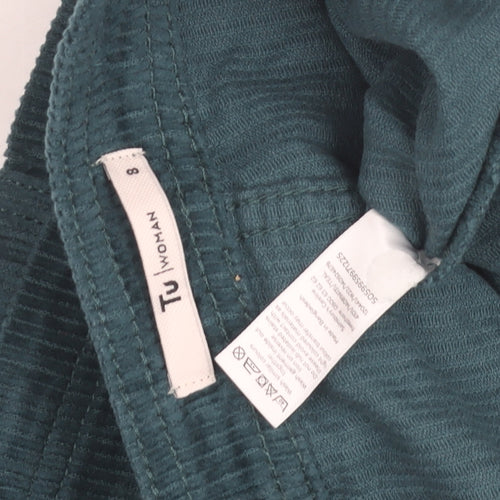 TU Women’s Green Corduroy Skirt Size 8