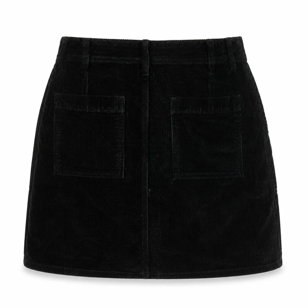 F&F Women's Black Corduroy Pencil Skirt, Size 8