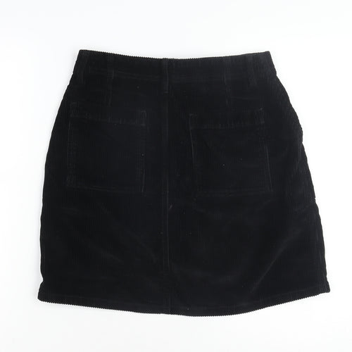 F&F Women's Black Corduroy Pencil Skirt, Size 8
