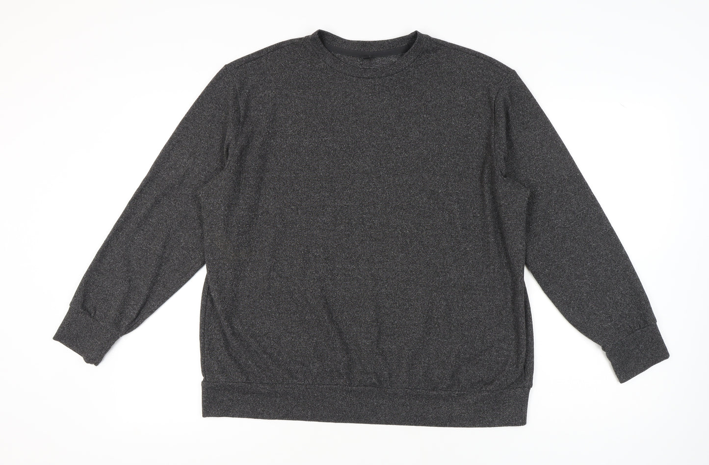 Uniqlo Men's XL Grey Long Sleeve Crew Neck T-Shirt