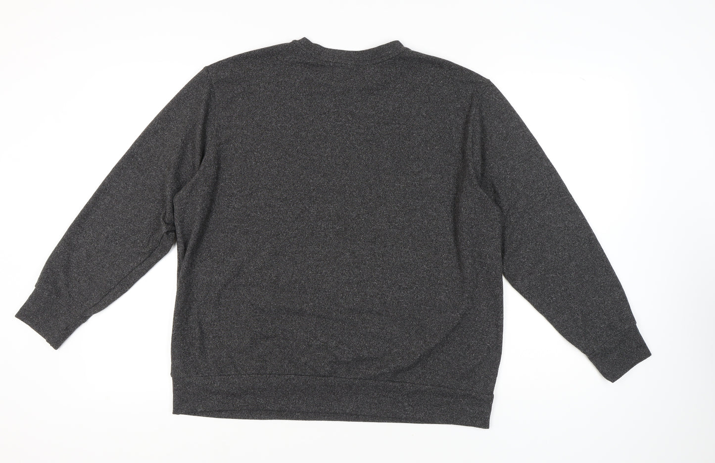 Uniqlo Men's XL Grey Long Sleeve Crew Neck T-Shirt