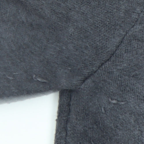 Zara Women's Grey Pullover Jumper, Size 10, Chain Accent