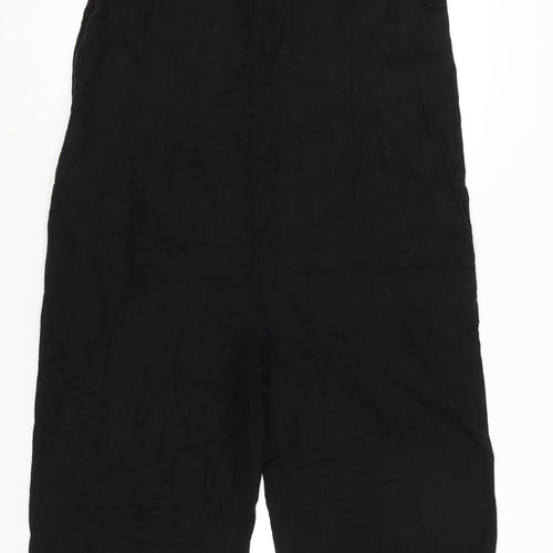 Next Women's Black Linen Viscose Jumpsuit UK Size 18