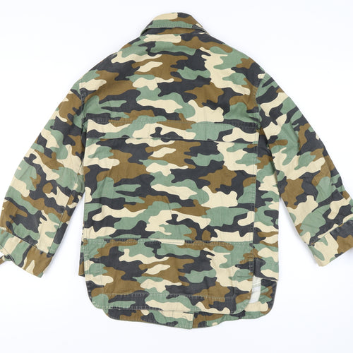ASOS Women's Camo Military Jacket UK 4 Cotton