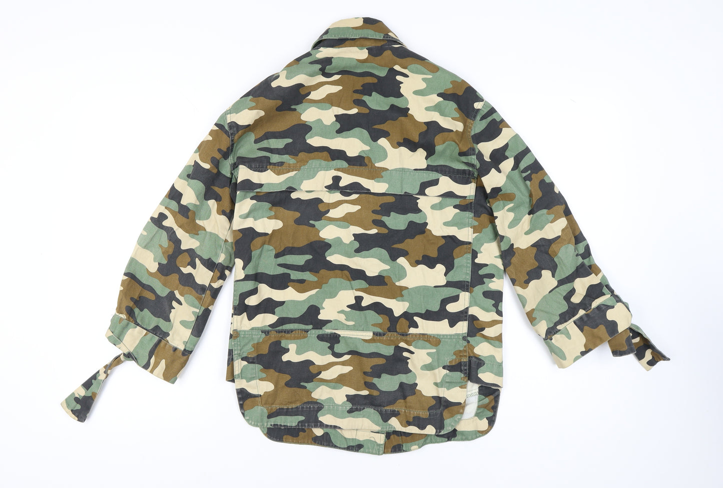 ASOS Women's Camo Military Jacket UK 4 Cotton