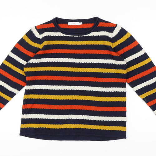 Isle Women's Multicoloured Striped Pullover Jumper M