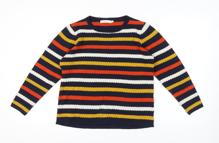 Isle Women's Multicoloured Striped Pullover Jumper M