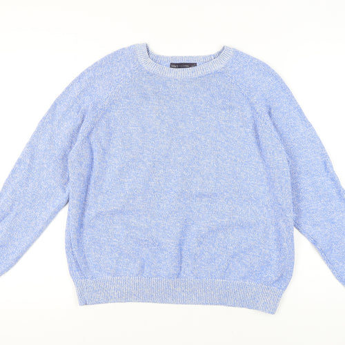 Marks and Spencer Women's Blue Knit Pullover Jumper L