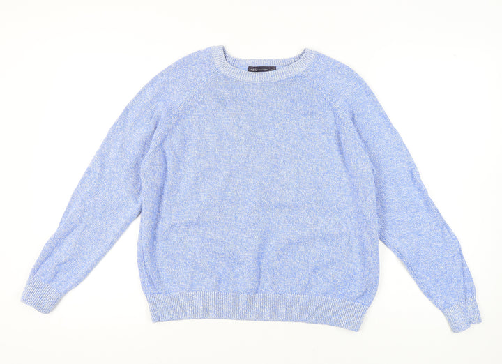 Marks and Spencer Women's Blue Knit Pullover Jumper L