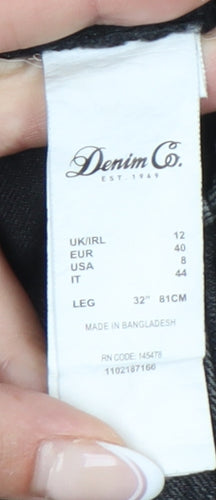 Denim Co. Women's Black Skinny Jeans Size 12