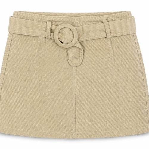 Denim Co. Women's Beige Corduroy A-Line Skirt Size 8