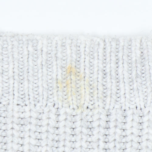 ASOS DESIGN Women's White Chunky Knit Pullover Jumper S