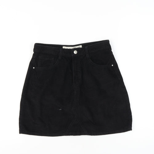 Denim Co. Women's Black Corduroy Skirt Size 10