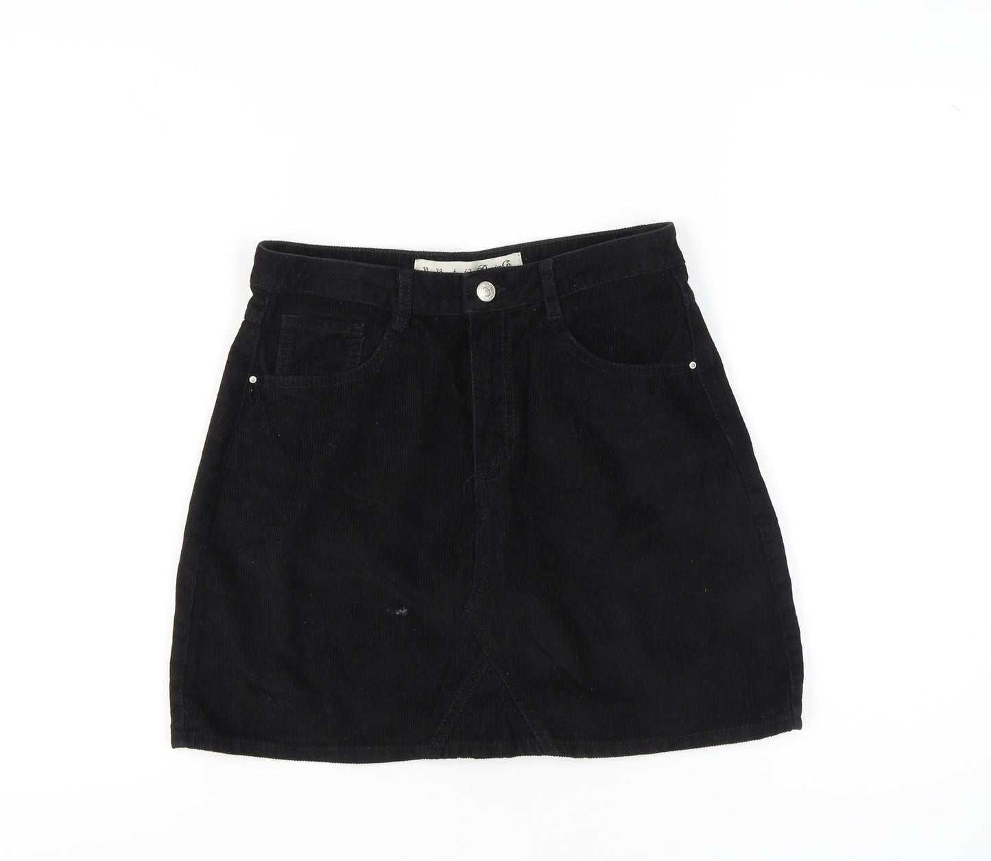 Denim Co. Women's Black Corduroy Skirt Size 10