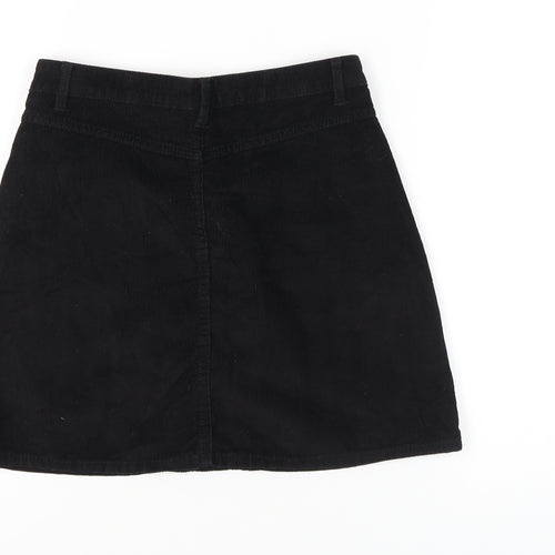 Denim Co. Women's Black Corduroy Skirt Size 10
