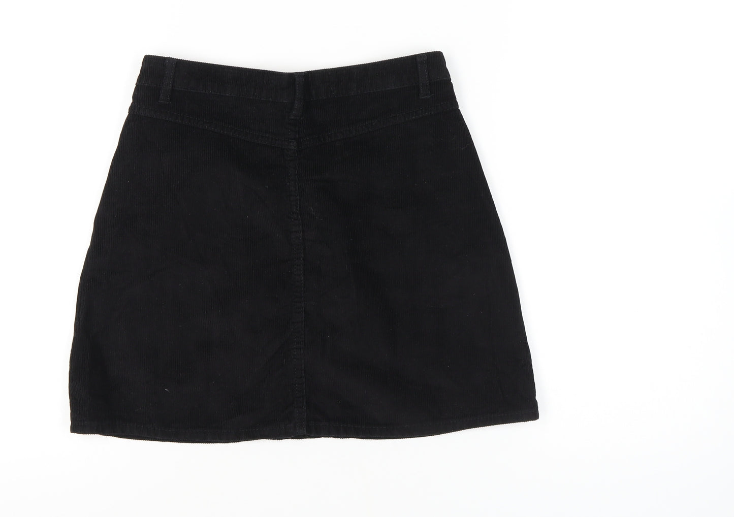 Denim Co. Women's Black Corduroy Skirt Size 10