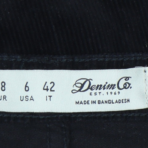 Denim Co. Women's Black Corduroy Skirt Size 10