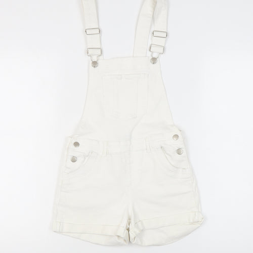Select Women's White Dungaree in Denim Size 6