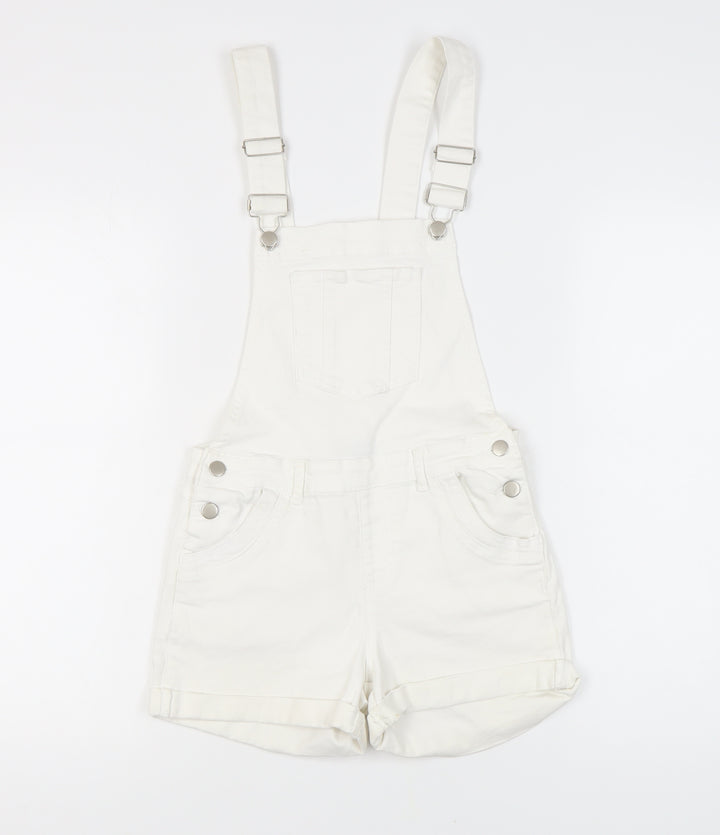 Select Women's White Dungaree in Denim Size 6