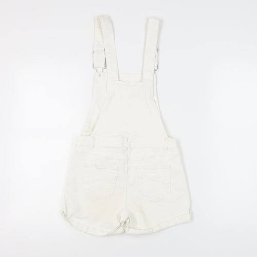 Select Women's White Dungaree in Denim Size 6