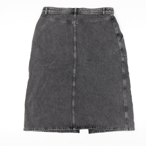 AND/OR Women's Grey Denim Skirt Size 14