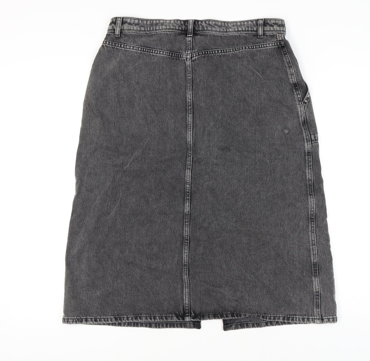 AND/OR Women's Grey Denim Skirt Size 14