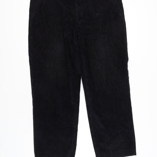Greenwoods Men's Black Corduroy Trousers