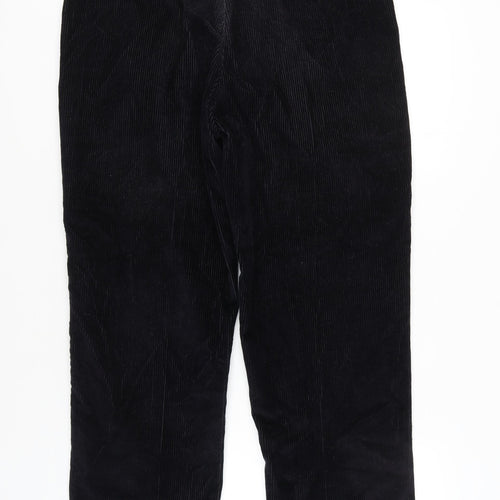 Greenwoods Men's Black Corduroy Trousers