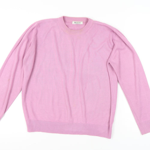 Berketex Women's Pink Knit Pullover Jumper Size 10