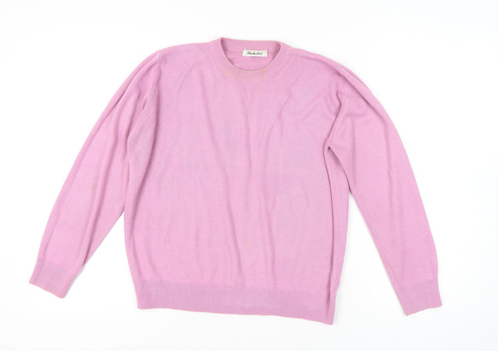 Berketex Women's Pink Knit Pullover Jumper Size 10