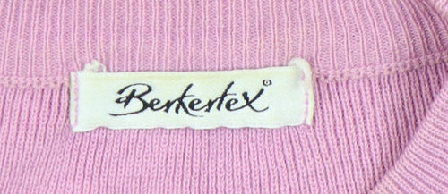 Berketex Women's Pink Knit Pullover Jumper Size 10