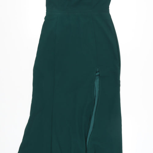 SHEIN Green Women's Halter Long Dress M