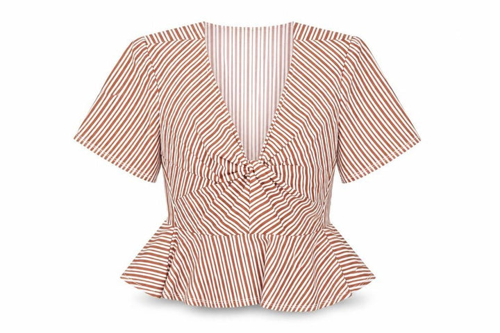 Miss Selfridge Women’s Striped Wrap Blouse Size 8