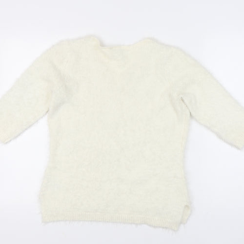 BHS Women's Ivory Pullover Jumper Size 12
