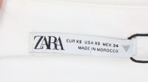 Zara Women's White XS Slip Dress