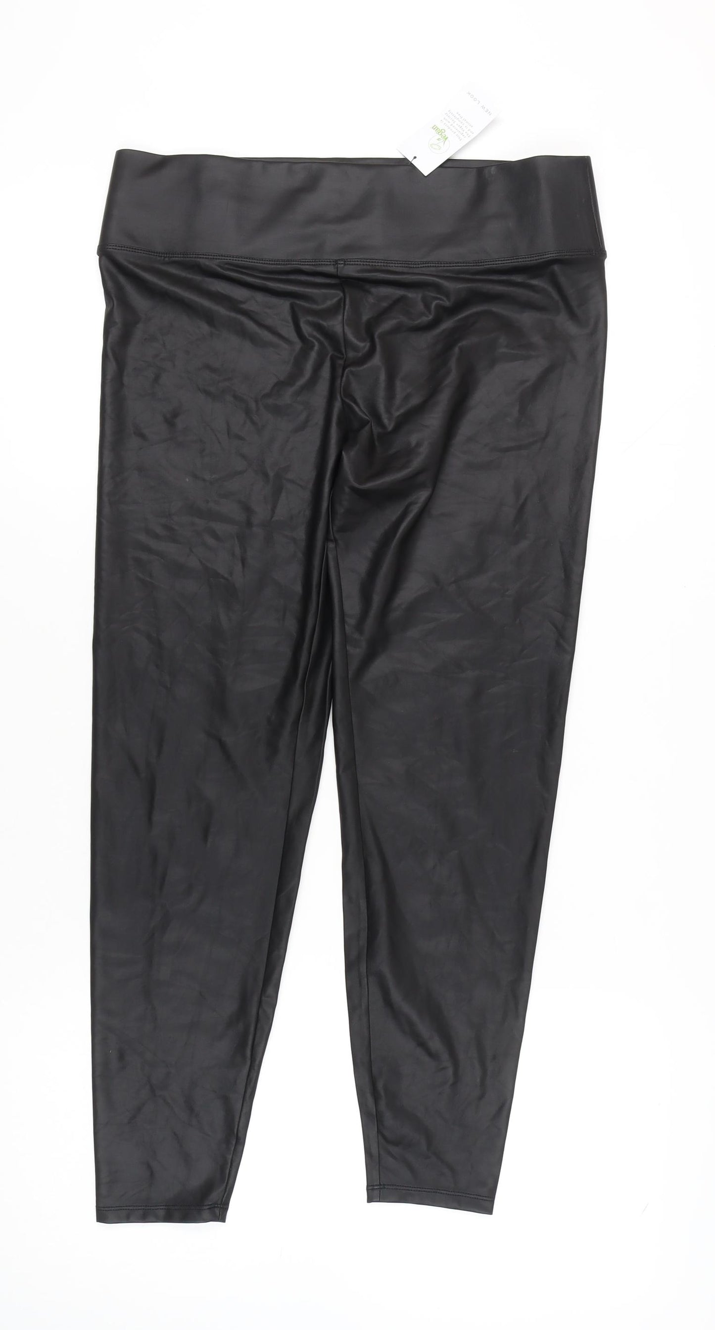 New Look Women's Black Ankle Leggings Size 16